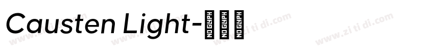 Causten Light字体转换